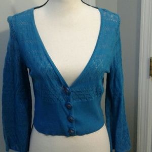 Moth Cropped Sweater | Anthropologie sz M